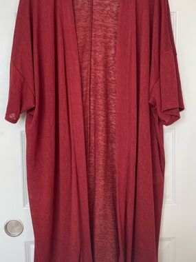 Penningtons Red Open Front Knit Cardigan
